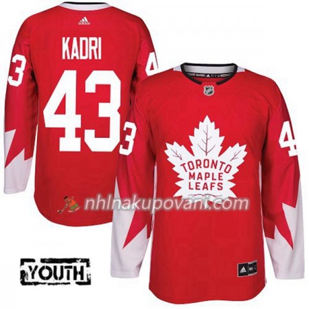 Toronto Maple Leafs Dresy Nazem Kadri 43 Červená 2017-2018 Adidas Alternate Authentic - Dětské